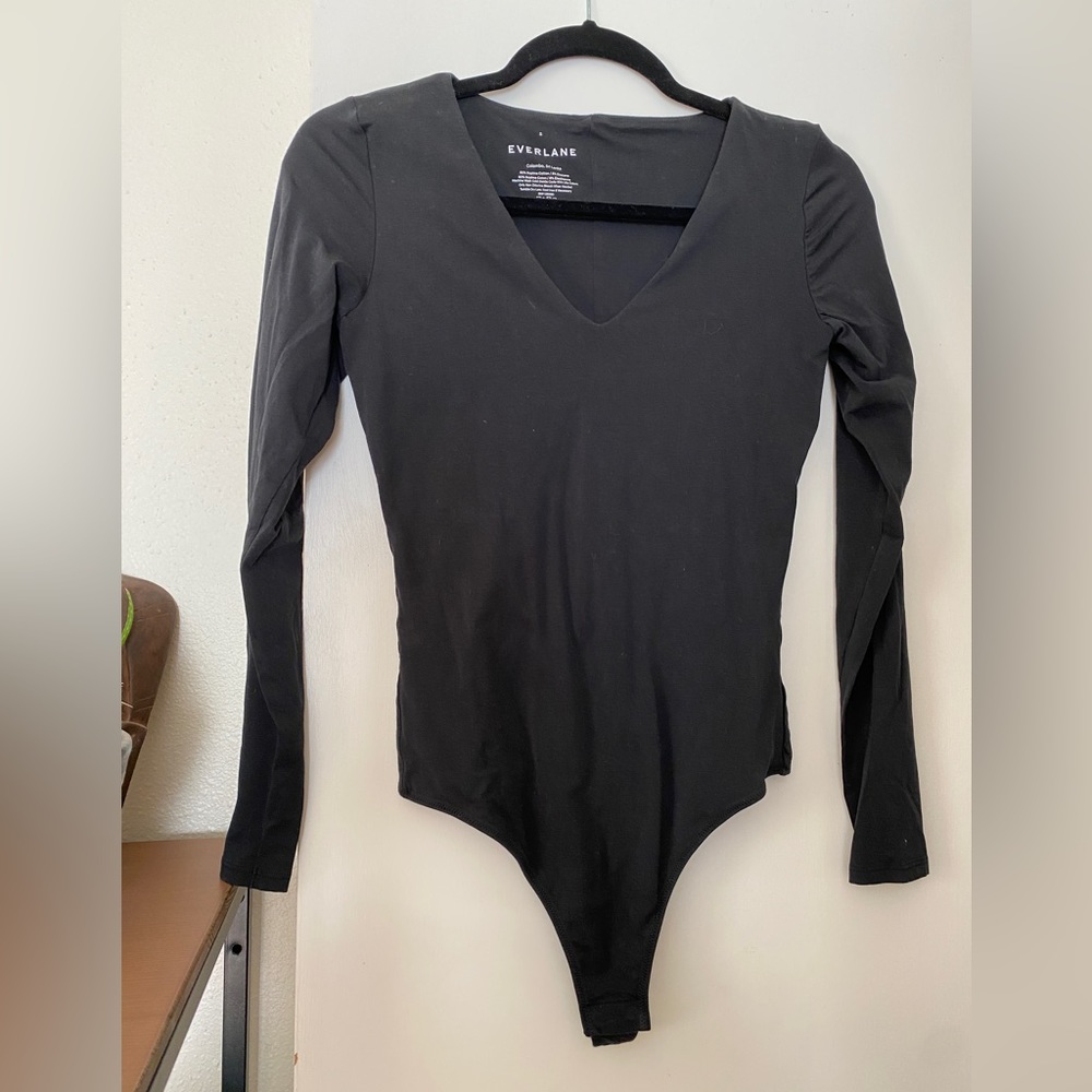 Everlane black body suit